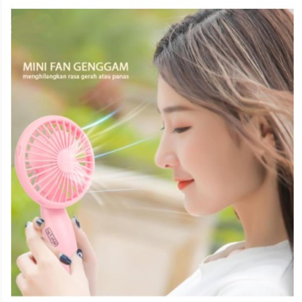 Portable Handheld Mini Fan Usb Rechargeable Ultra-quiet Dormitory Student Desk Cooling Fan(Lcd Lighting Fan)_000173